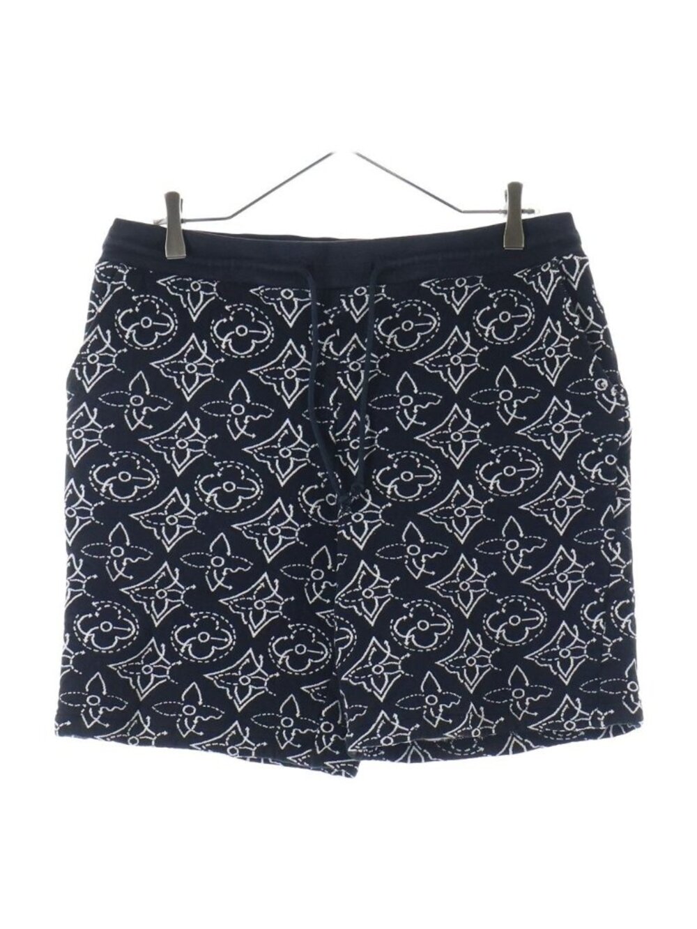Louis Vuitton Nba Strategic Flowers Quilted Shorts Dm0 Monogram Black